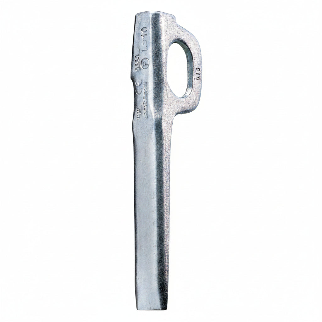 Petzl Felshaken U - U-Profilhaken für breite Risse | Mittelharter Stahl | 10/12cm | CE UIAA