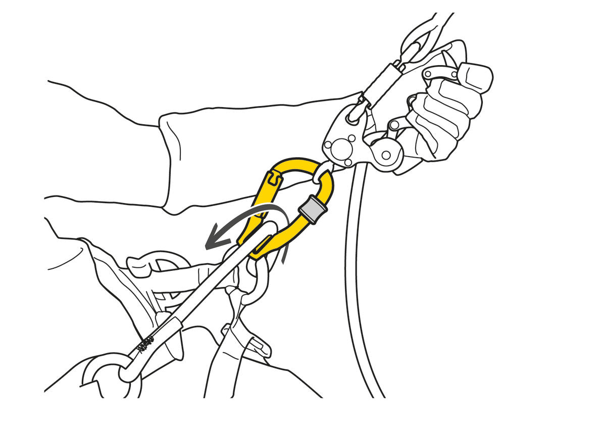 Petzl ROLLCLIP Z Screw-Lock - Karabiner mit Seilrolle | 105 g