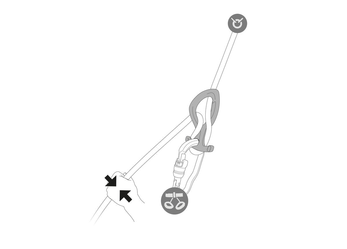 Petzl PIRANA CLUB GREEN - Abseilgerät für Canyoning