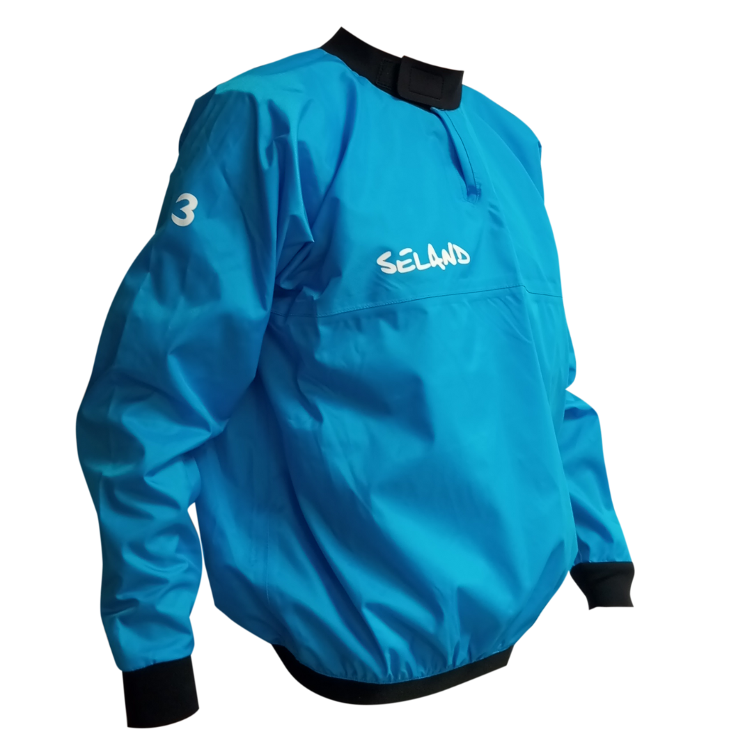 Seland Waterproof Jacket - Wasserdichte Canyoning-Jacke | Neopren-Manschetten | Blau