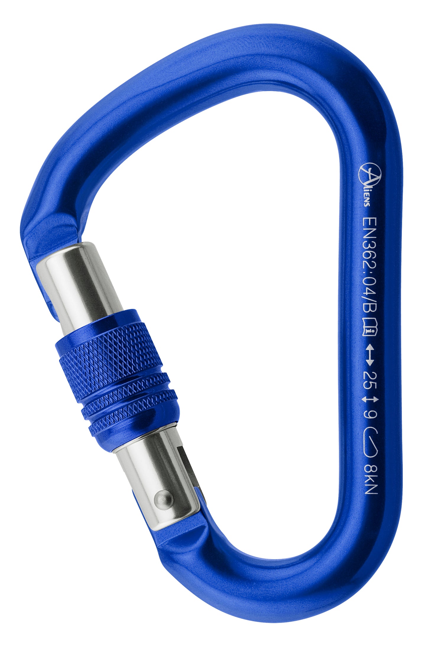 Aliens HMS Classic Screw Karabiner - Schraubverschluss | 25kN | Keylock | nur 88g