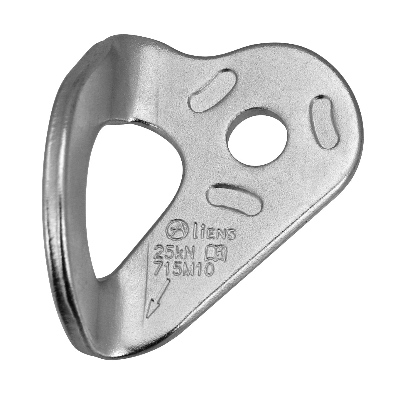 Aliens Bohrhakenlasche verzinkt - M10 | 25kN | EN 959 | Stahl