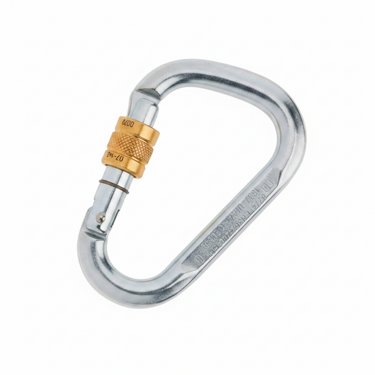 Edelrid STEEL HMS SCREW - Stahl HMS-Karabiner | Keylock | 40kN