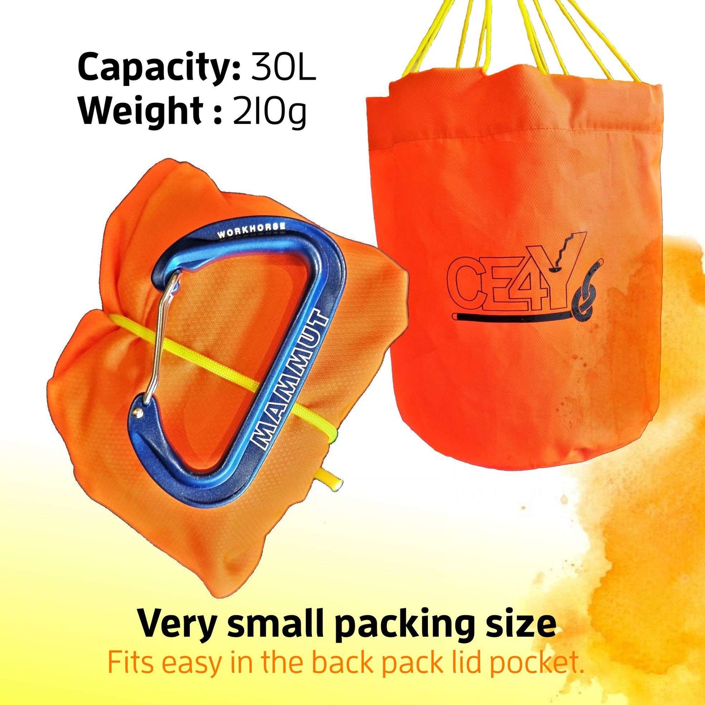 CE4Y Floating Bag - Treibanker für Canyoning | 25L | Swiss Made