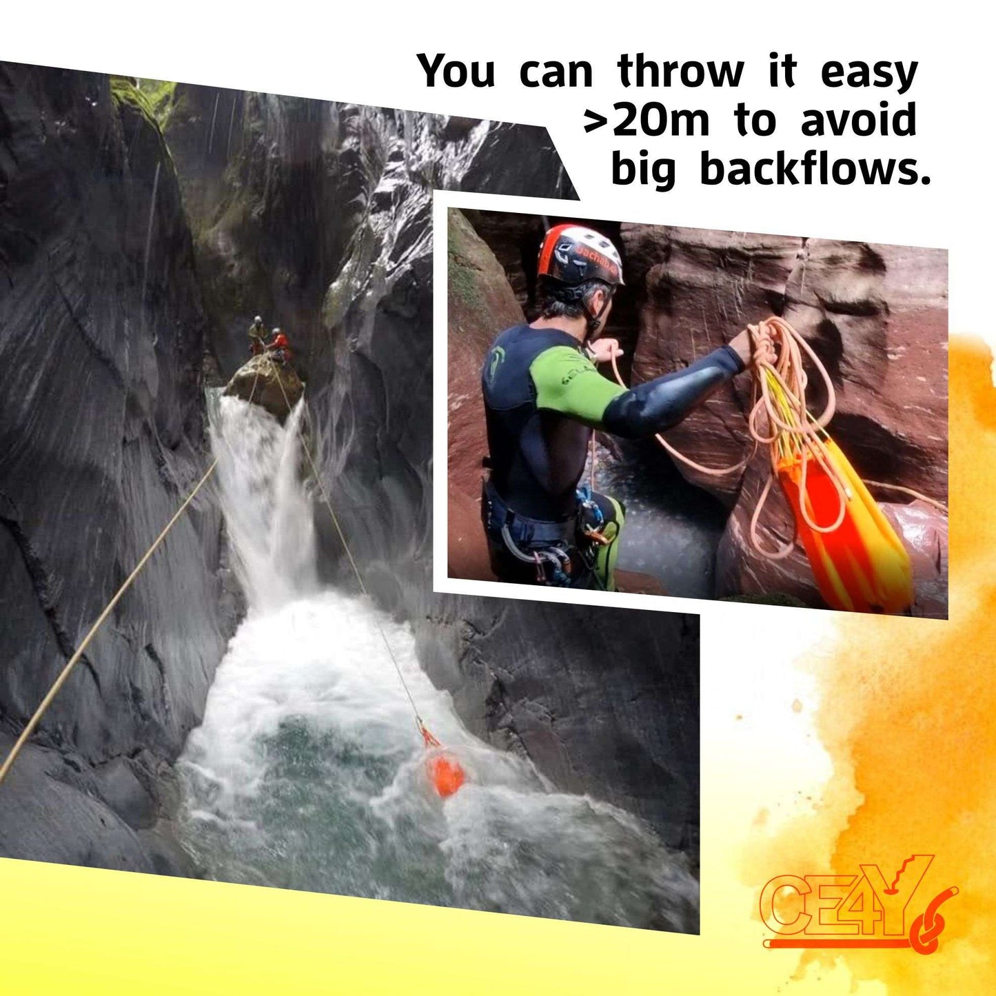CE4Y Floating Bag - Treibanker für Canyoning | 25L | Swiss Made
