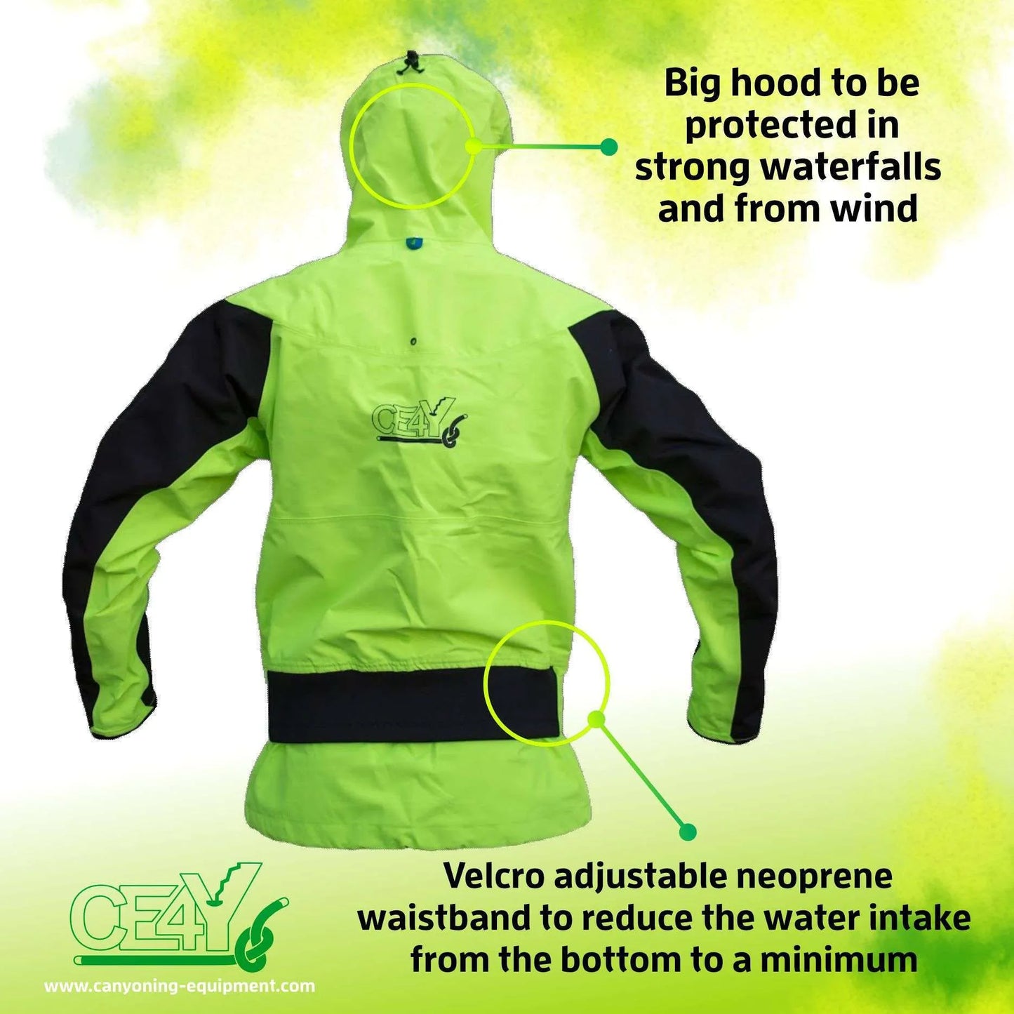 CE4Y Shield Jacket - Canyoning-Schutzjacke | 3-Lagen XT-Gewebe | 20.000mm