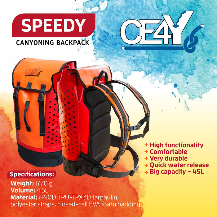 CE4Y SPEEDY Canyoning-Rucksack V2 - 45L