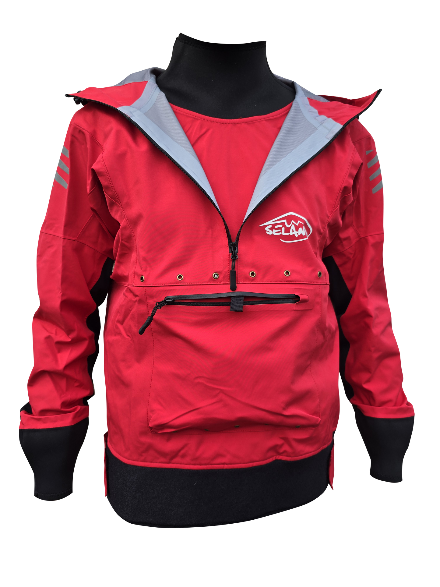 Seland MULTISPORT JACKET - Wasserdichte atmungsaktive Canyoning-Jacke | 3-Lagen | Rot