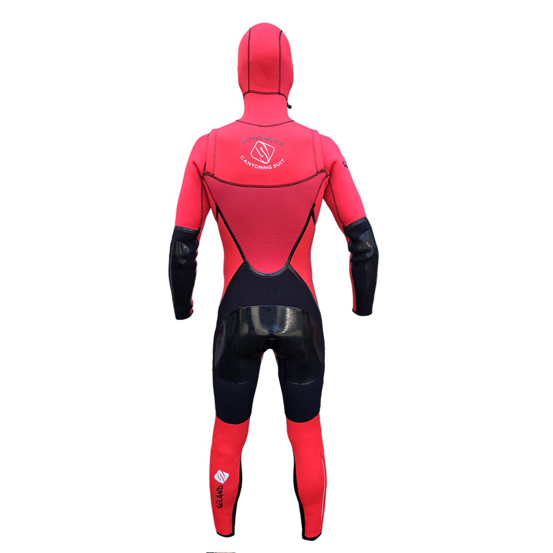 Seland Iguazú Canyoninganzug Herren 6/5/4mm schwarz/rot