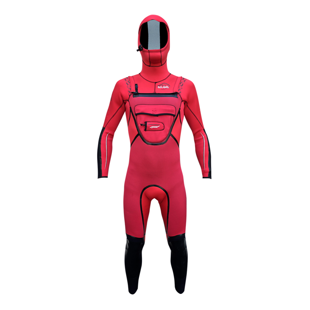 Seland Iguazú Canyoninganzug Herren 6/5/4mm schwarz/rot