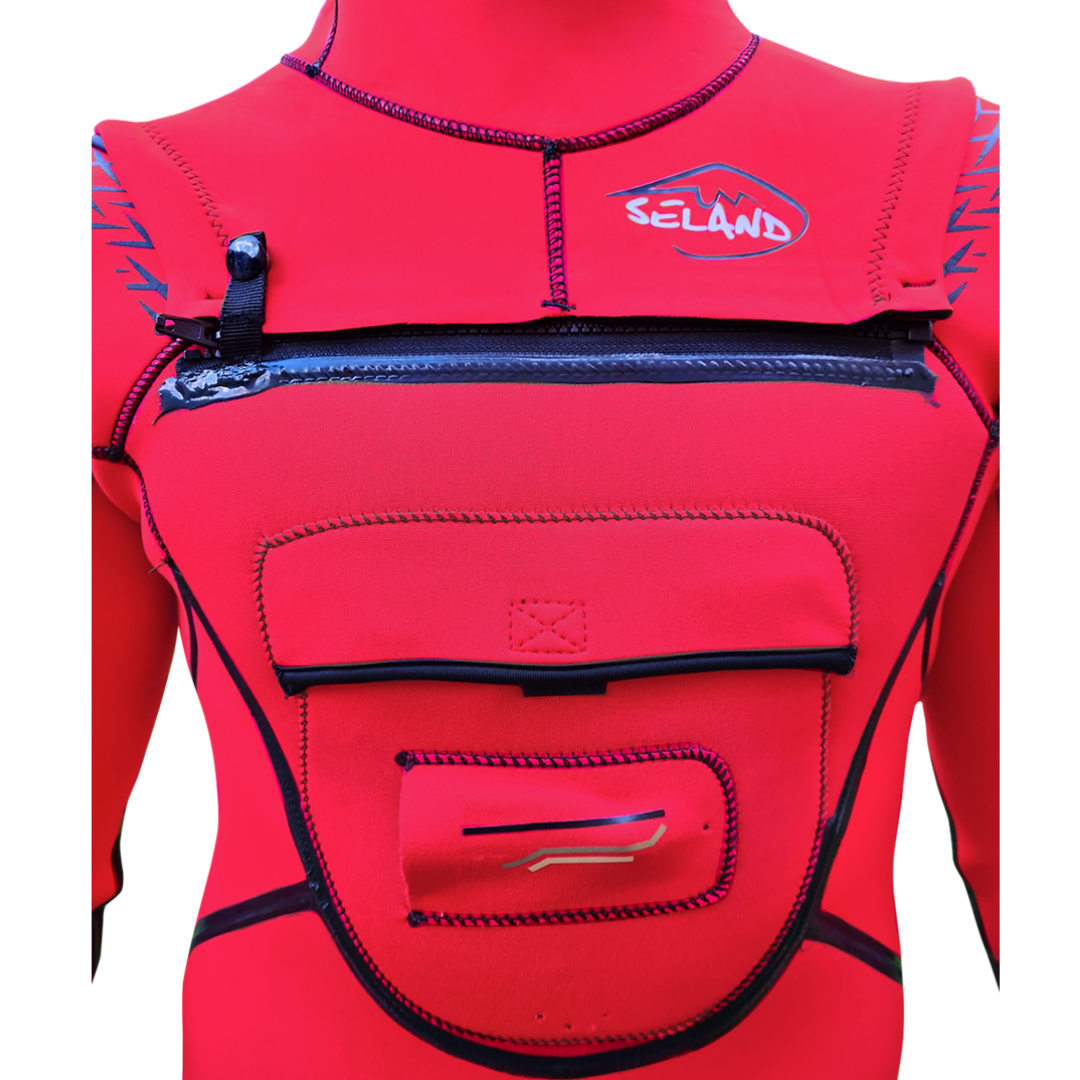 Seland Iguazú Canyoninganzug Herren 6/5/4mm schwarz/rot