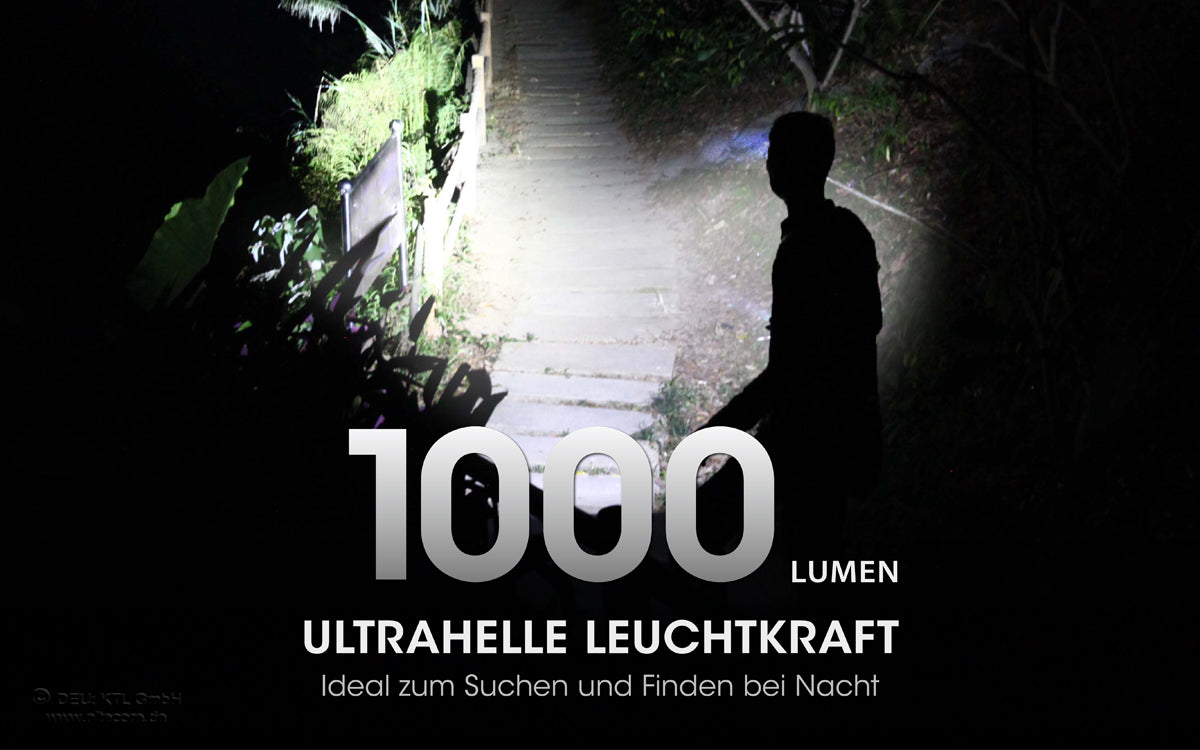 Nitecore NU40 - Stirnlampe 1000 Lumen | USB-C | Akku 2600mAh