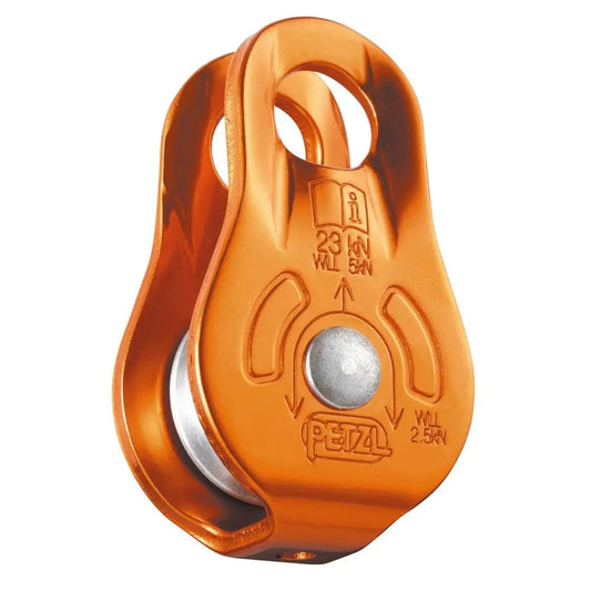 Petzl FIXE ORANGE - Kompakte Seilrolle für Umlenkungen