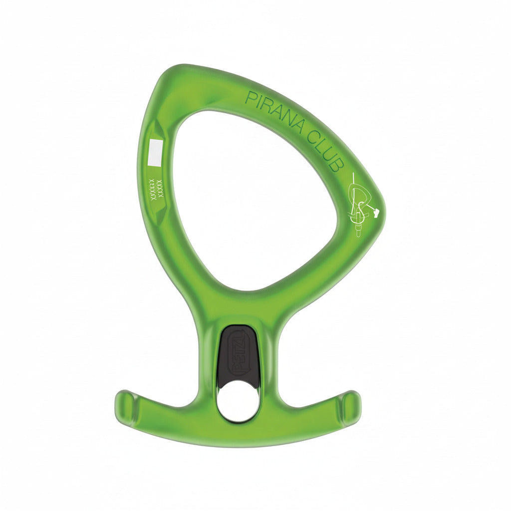 Petzl PIRANA CLUB GREEN - Abseilgerät für Canyoning