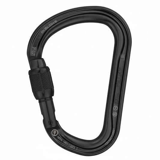 Petzl WILLIAM SCREW-LOCK schwarz - HMS-Karabiner